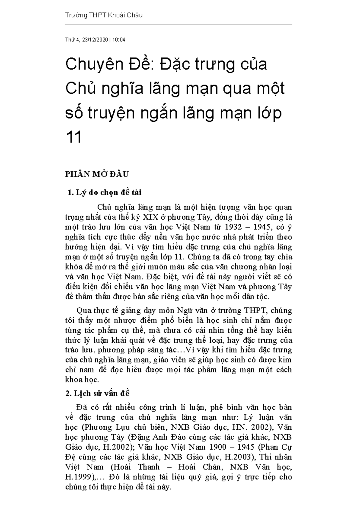Văn học lãng mạn lớp 11: Khám phá thế giới tình yêu và tâm hồn Gallery 1