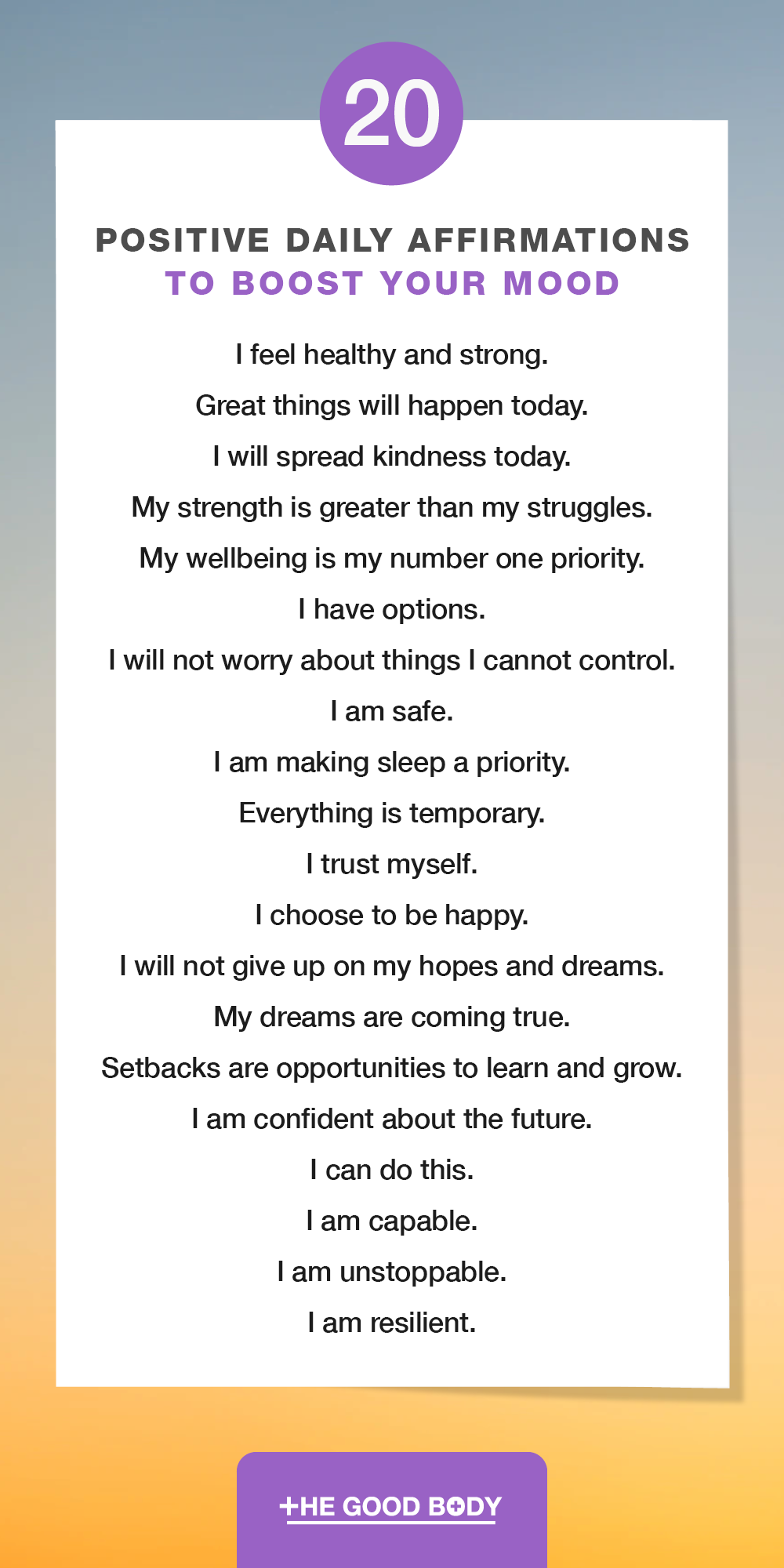 Powerful Positive Affirmations in English to Boost Your Day Gallery 1