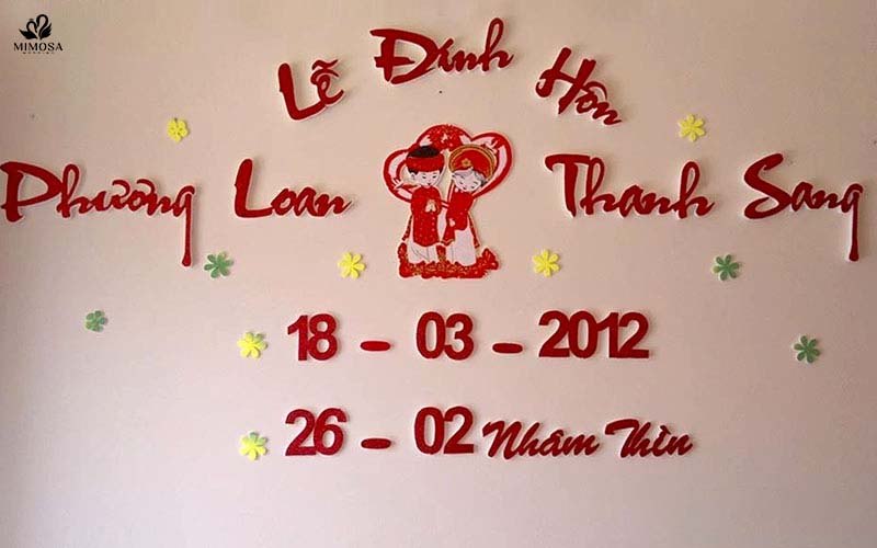 Dán Chữ Đám Cưới