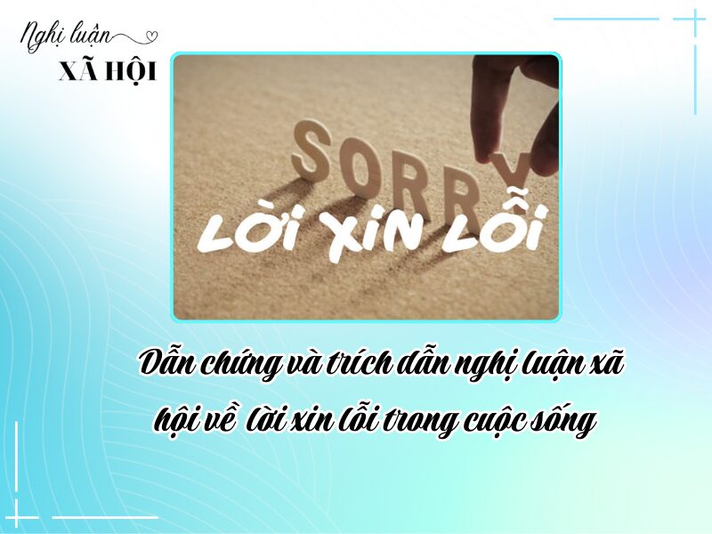 Lợi ích của lời xin lỗi trong cuộc sống