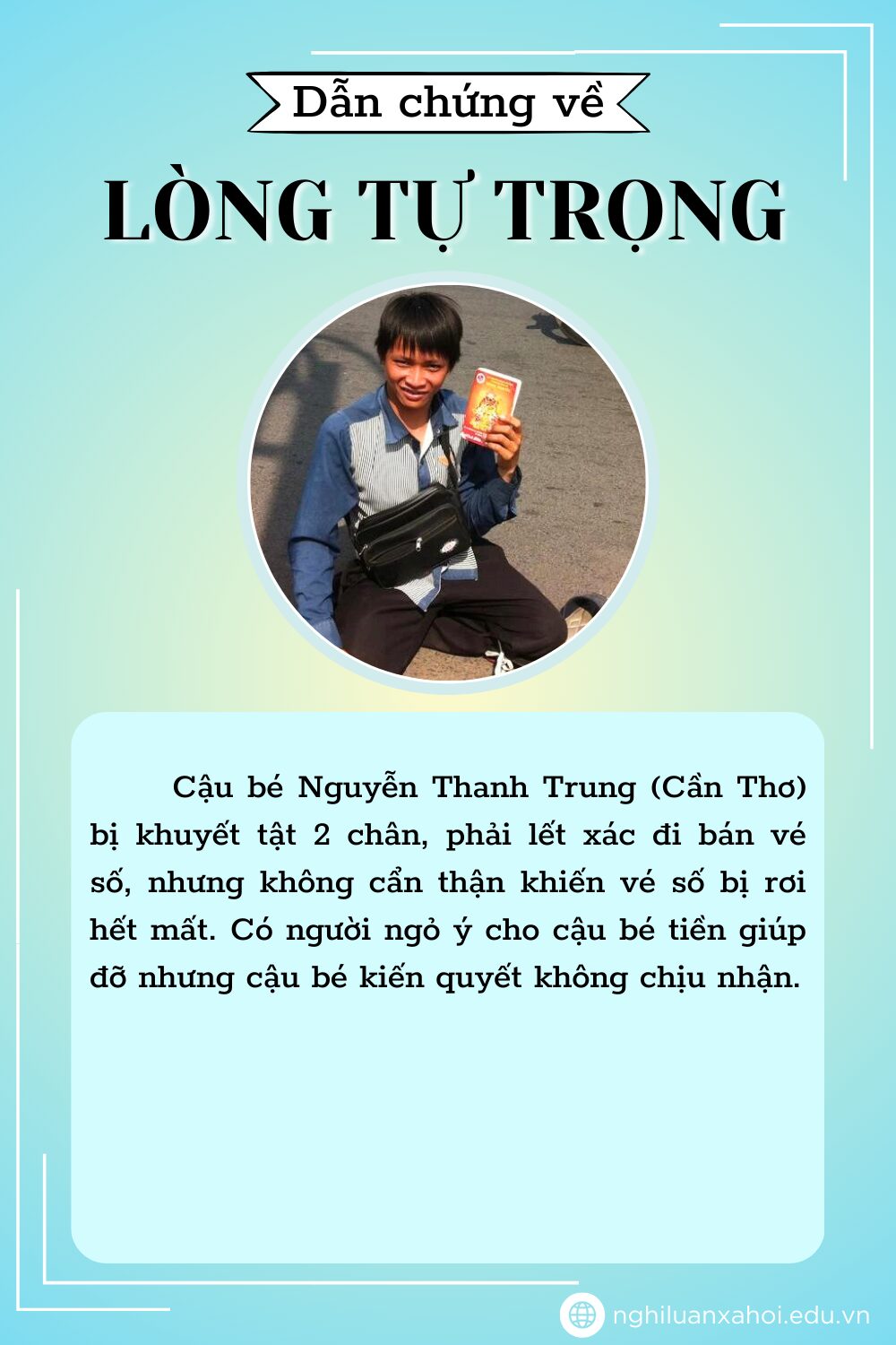 Dẫn chứng về lòng tự trọng
