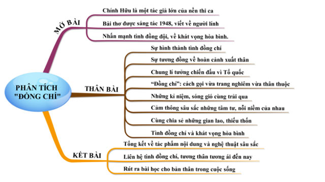 Dàn ý bài thơ Đồng chí