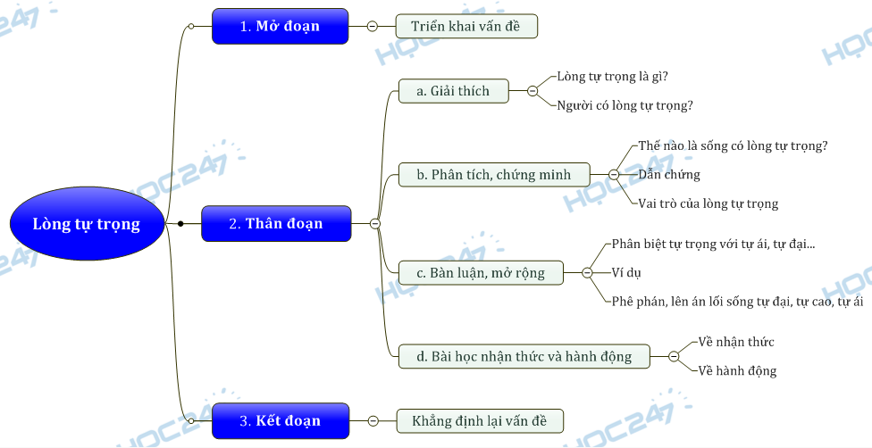 Dàn Ý Lòng Tự Trọng