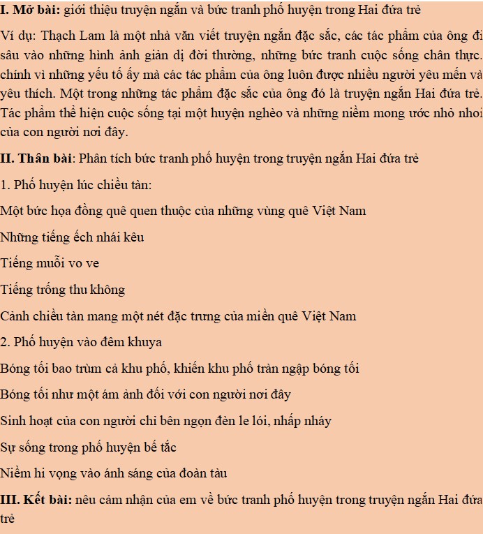 Phân tích tác phẩm Hai đứa trẻ