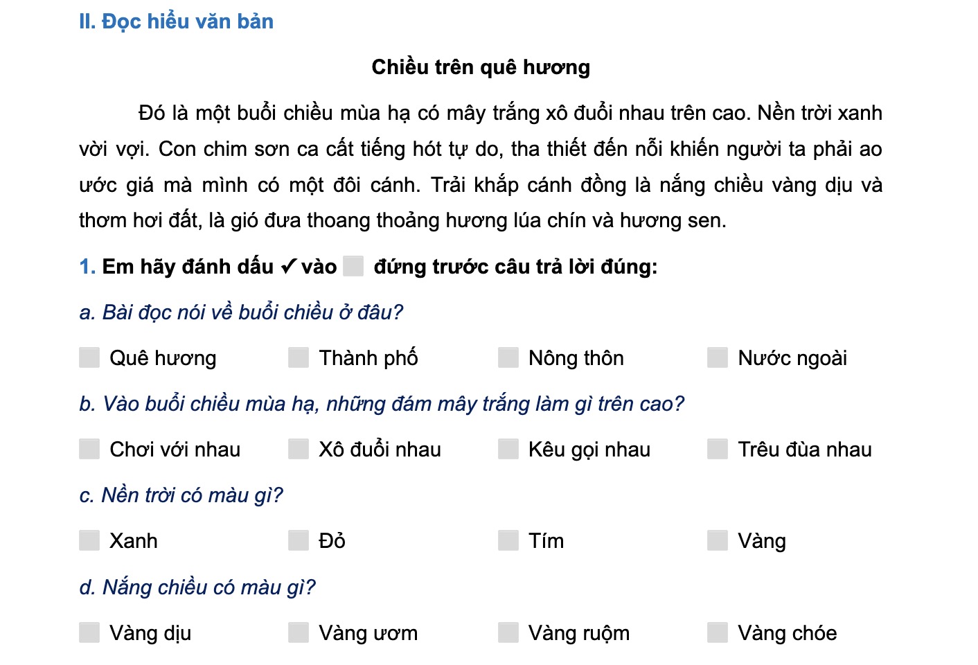 Đề Thi Tiếng Việt Học Kì 2 Lớp 1: Tổng Hợp Kiến Thức & Bài Tập Gallery 1