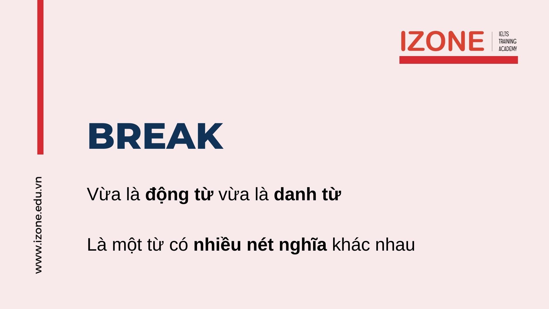 Danh Từ Của Break Là Gì?