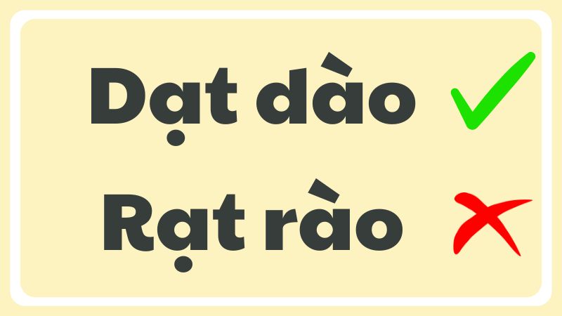 Dào dạt hay rào rạt?