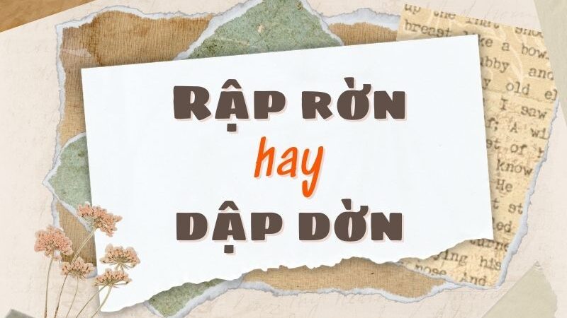 Dập dờn là từ loại gì?