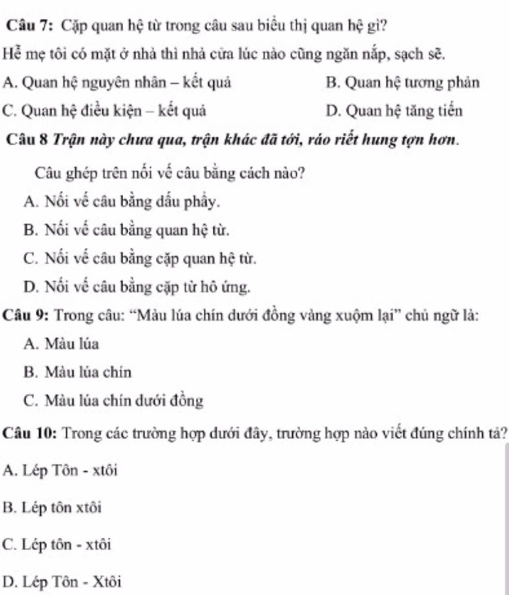 Đặt Câu Với Cặp Quan Hệ Từ "Hễ...thì..."