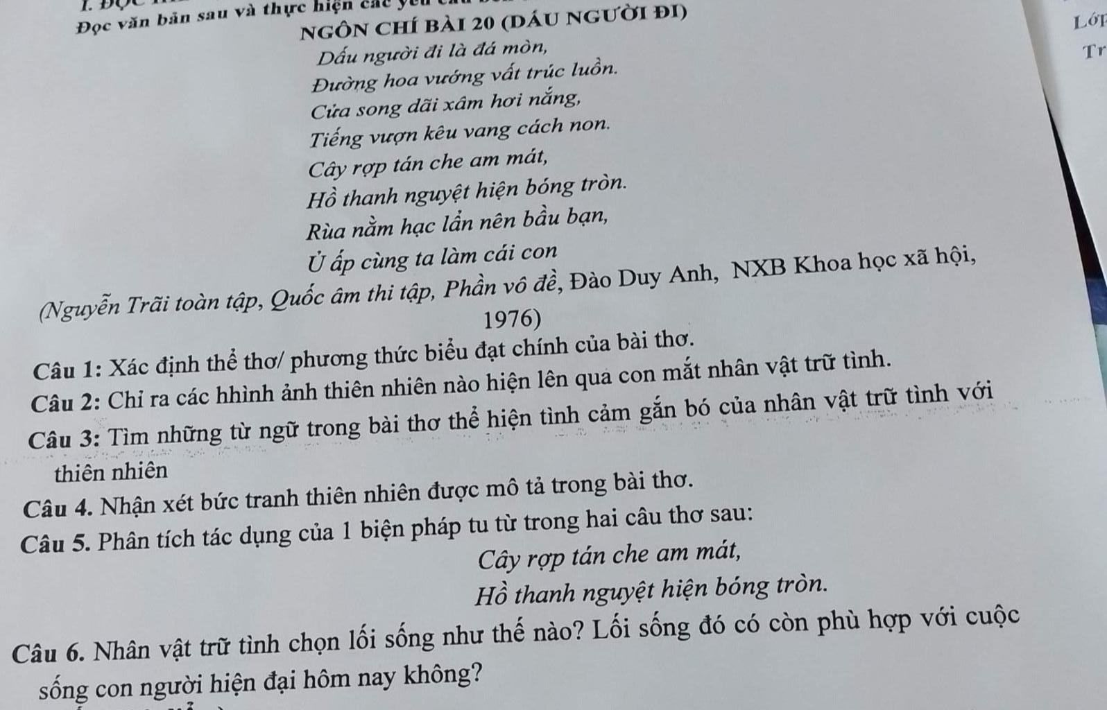Dấu Người Đi La Đá Mòn