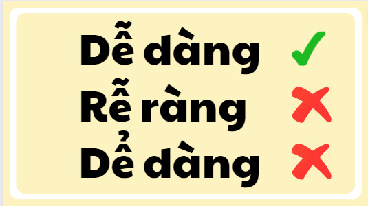 Dễ dàng hay dễ dàng?