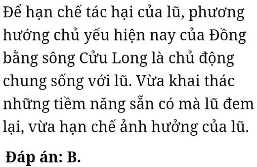 Phương hướng hạn chế tác hại lũ Đồng bằng sông Cửu Long hiện nay