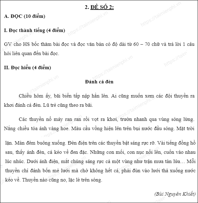 Đề thi Tiếng Việt lớp 2 học kì 2 Chân trời sáng tạo 2023 Gallery 2