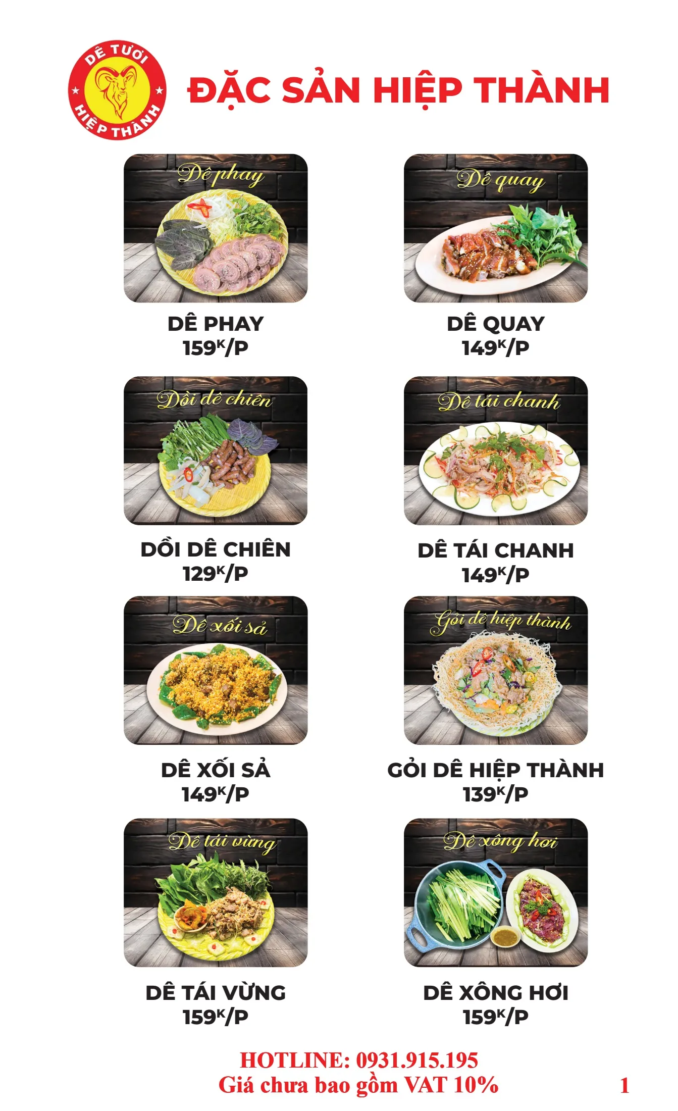 Dê tươi Hiệp Thành