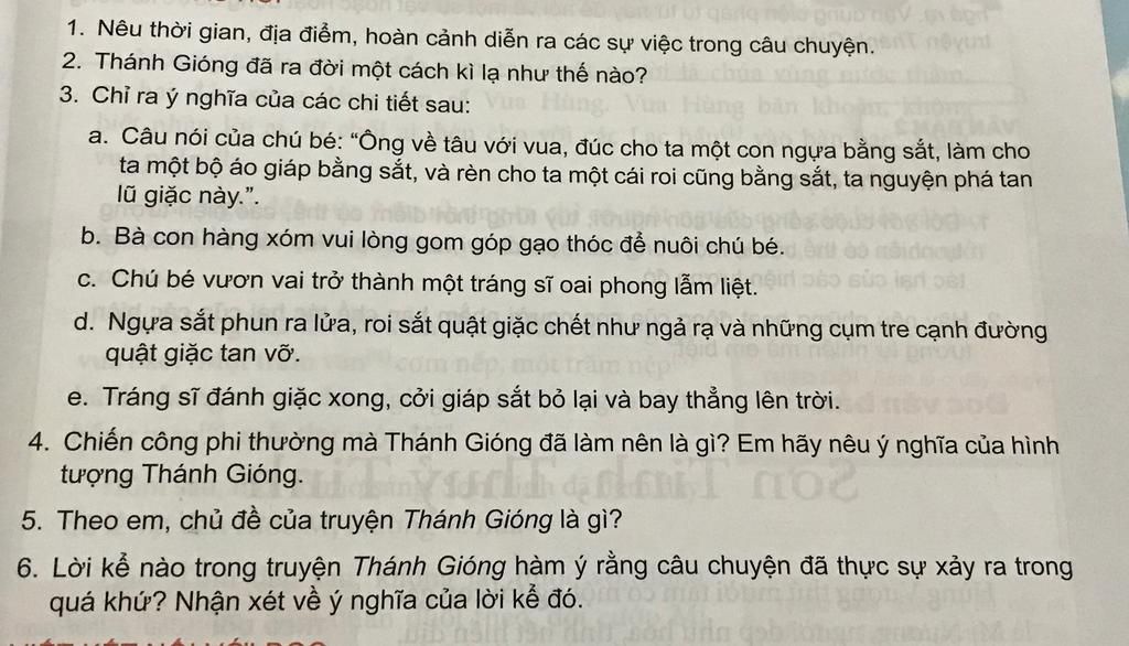 Thời Gian, Địa Điểm và Hoàn Cảnh Trong Truyện Thánh Gióng Gallery 2