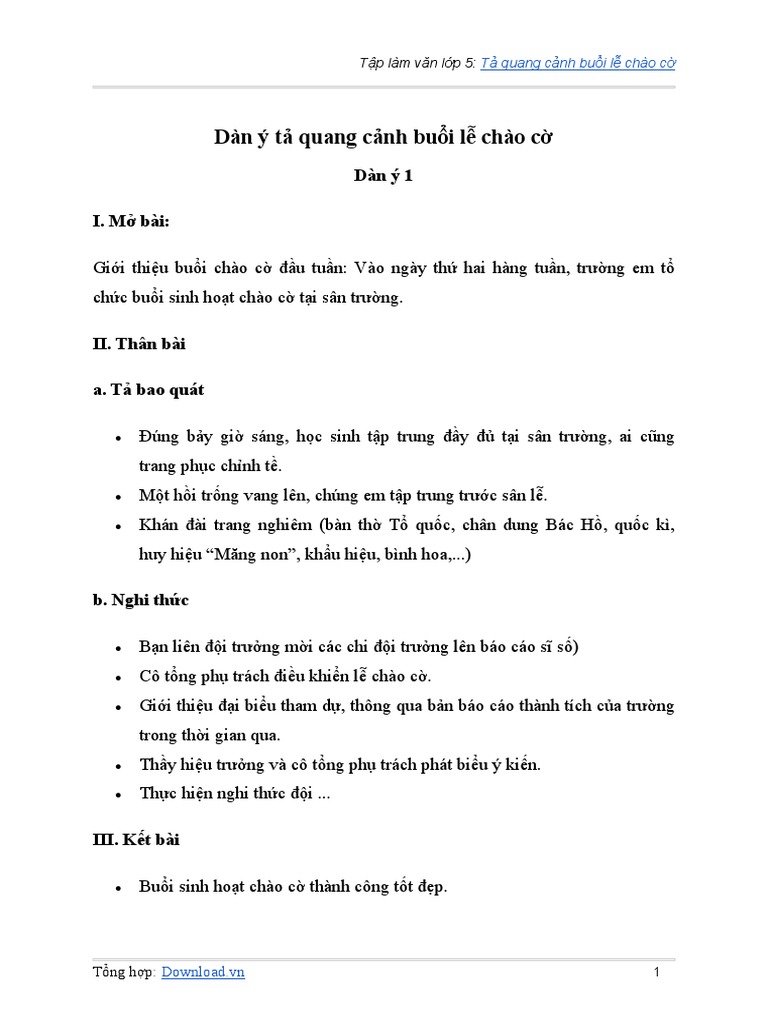 Tả buổi lễ chào cờ Gallery 2