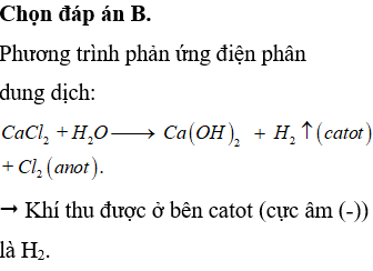 Điện phân dung dịch CaCl2