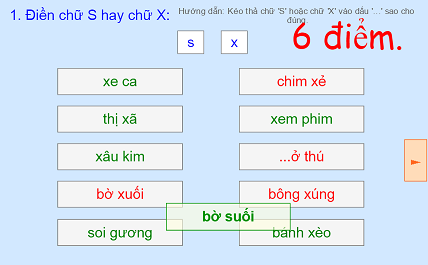 Điền S hay X: Quy tắc và ví dụ minh họa