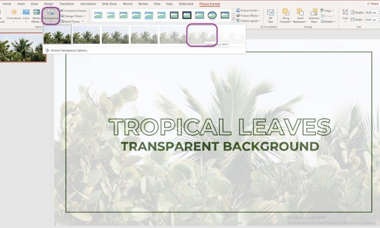 Cách để ảnh chìm trong PowerPoint Gallery 1