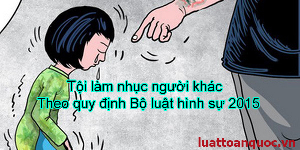 Tội Nhục Mạ Người Khác Gallery 1