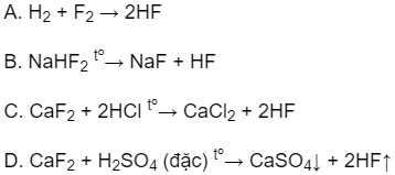 Phản ứng CaF2 + H2SO4 → CaSO4 + 2HF Gallery 2