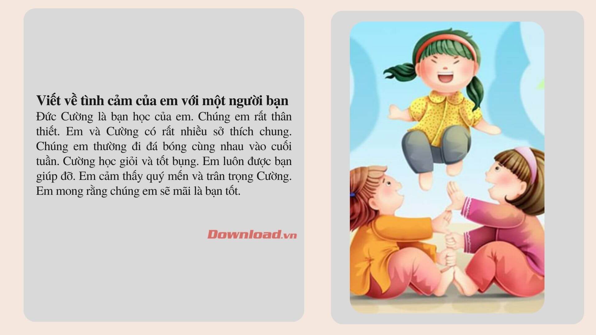 Viết đoạn văn về tình bạn đẹp Gallery 2