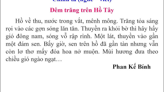Đoạn Văn Viết Chính Tả Lớp 3 Gallery 2