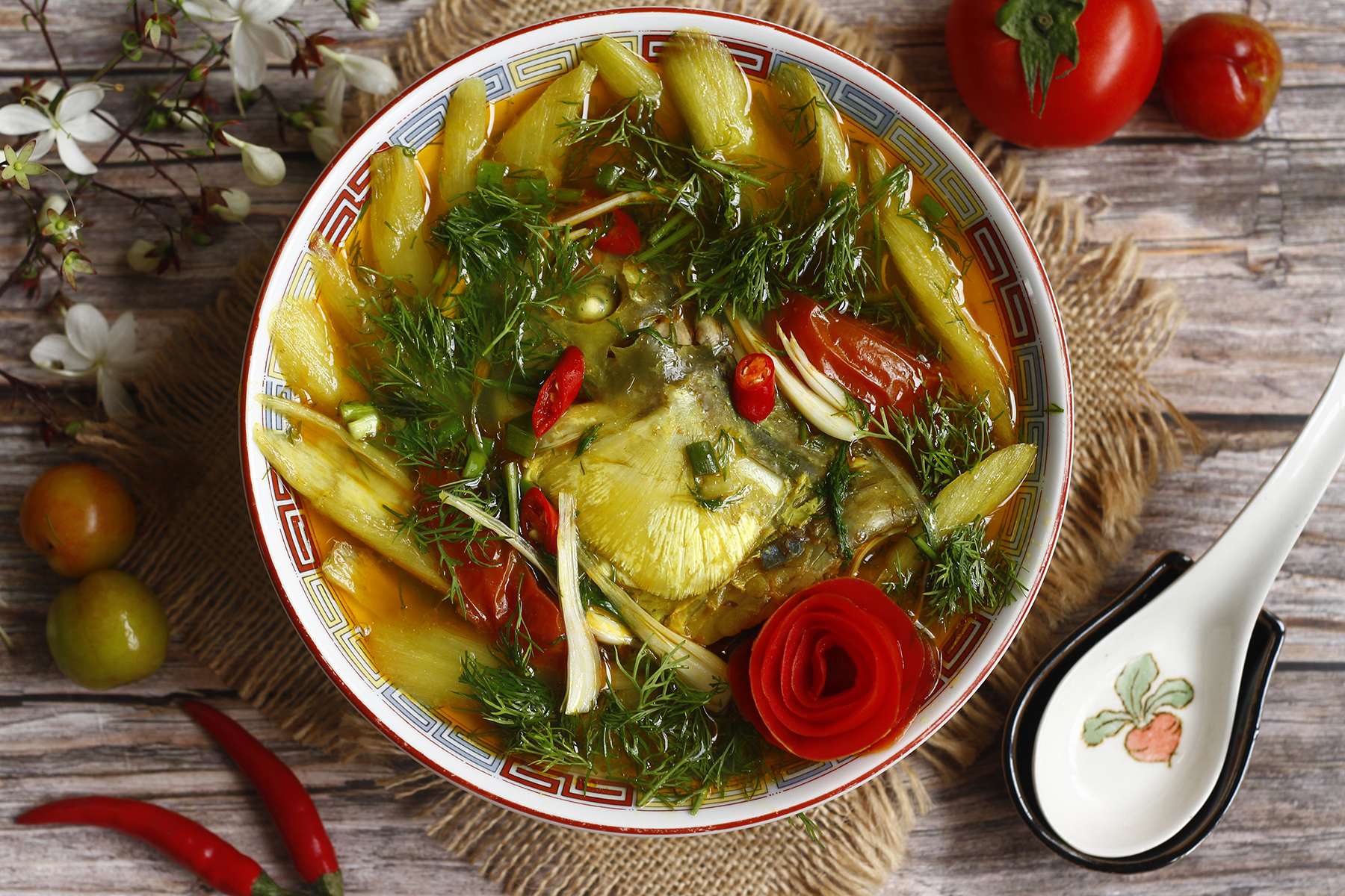 Dọc Mùng Nấu Cá