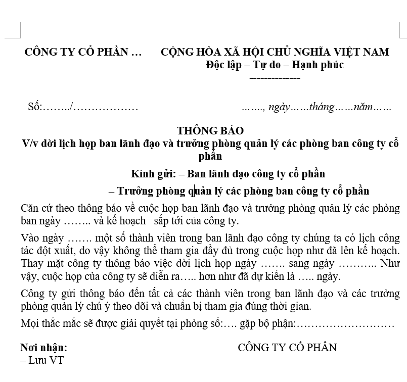Dời Lịch Họp: Hướng Dẫn Chi Tiết và Chuyên Nghiệp