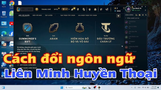 Đổi Ngôn Ngữ LOL: Hướng Dẫn Chi Tiết và Thủ Thuật Hay