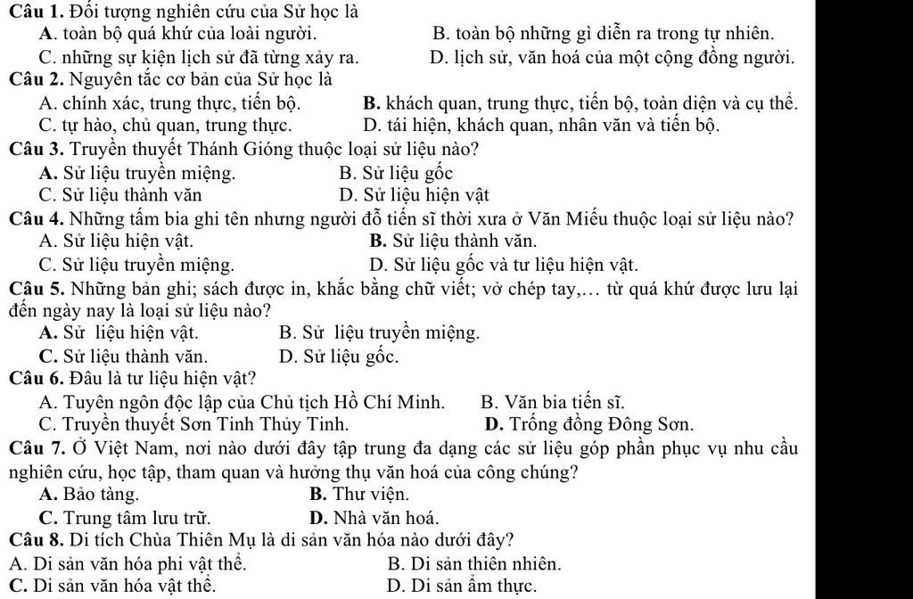 Đối tượng nghiên cứu của sử học là gì? Gallery 2