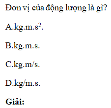 Đơn vị của động lượng là gì? Gallery 2