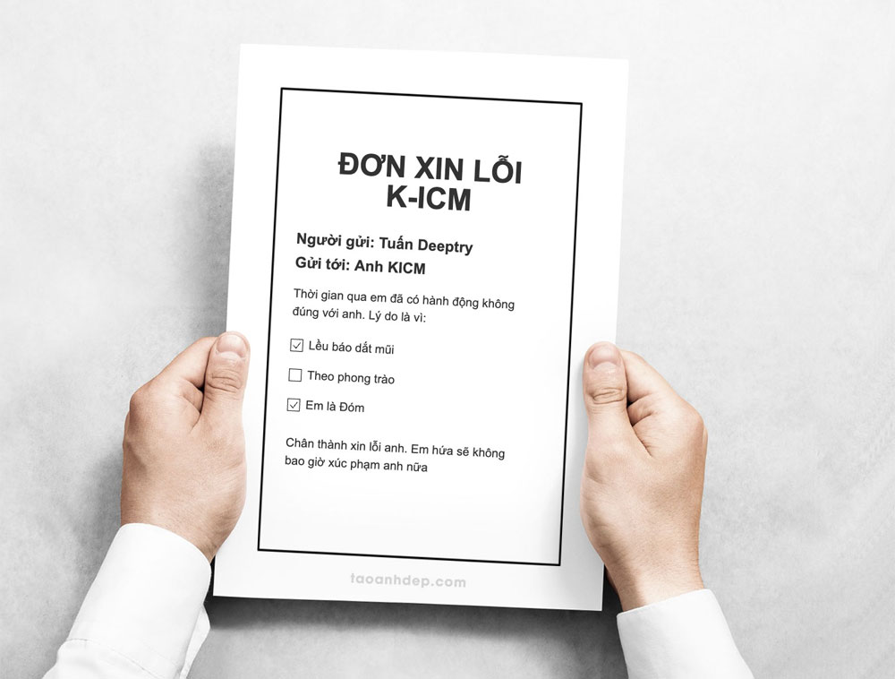 Đơn Xin Lỗi Meme: Hướng Dẫn Chi Tiết và Mẫu Tham Khảo