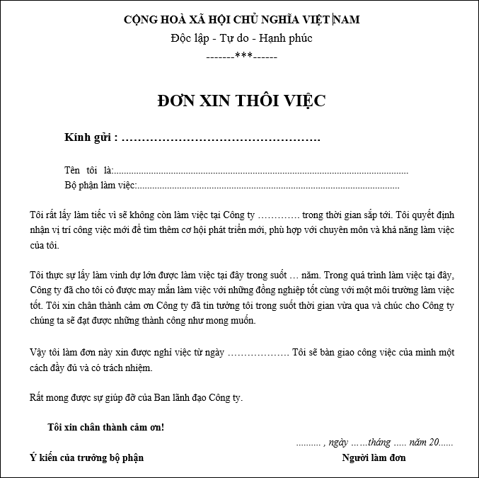 Đơn Xin Nghỉ Việc Chuẩn SEO: Mẫu & Hướng Dẫn Viết