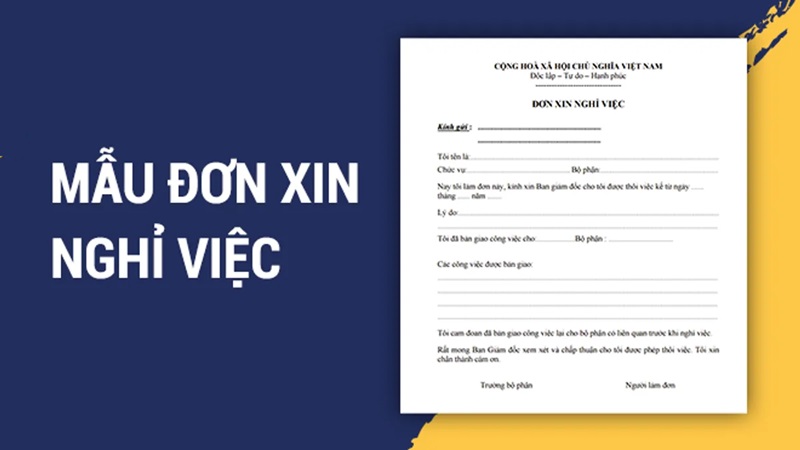 Đơn Xin Nghỉ Việc Ngắn Gọn, Súc Tích