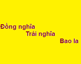 Đồng nghĩa với bao la