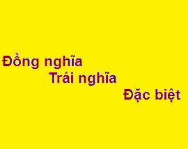 Đồng nghĩa với đặc biệt