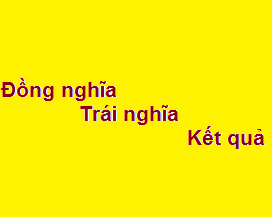 Đồng Nghĩa Với Kết Quả Gallery 2