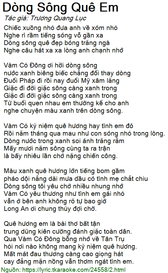Dòng Sông Quê Em