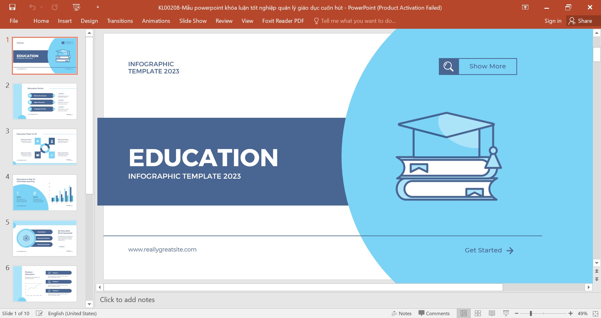 Download Mẫu Slide Khóa Luận Tốt Nghiệp