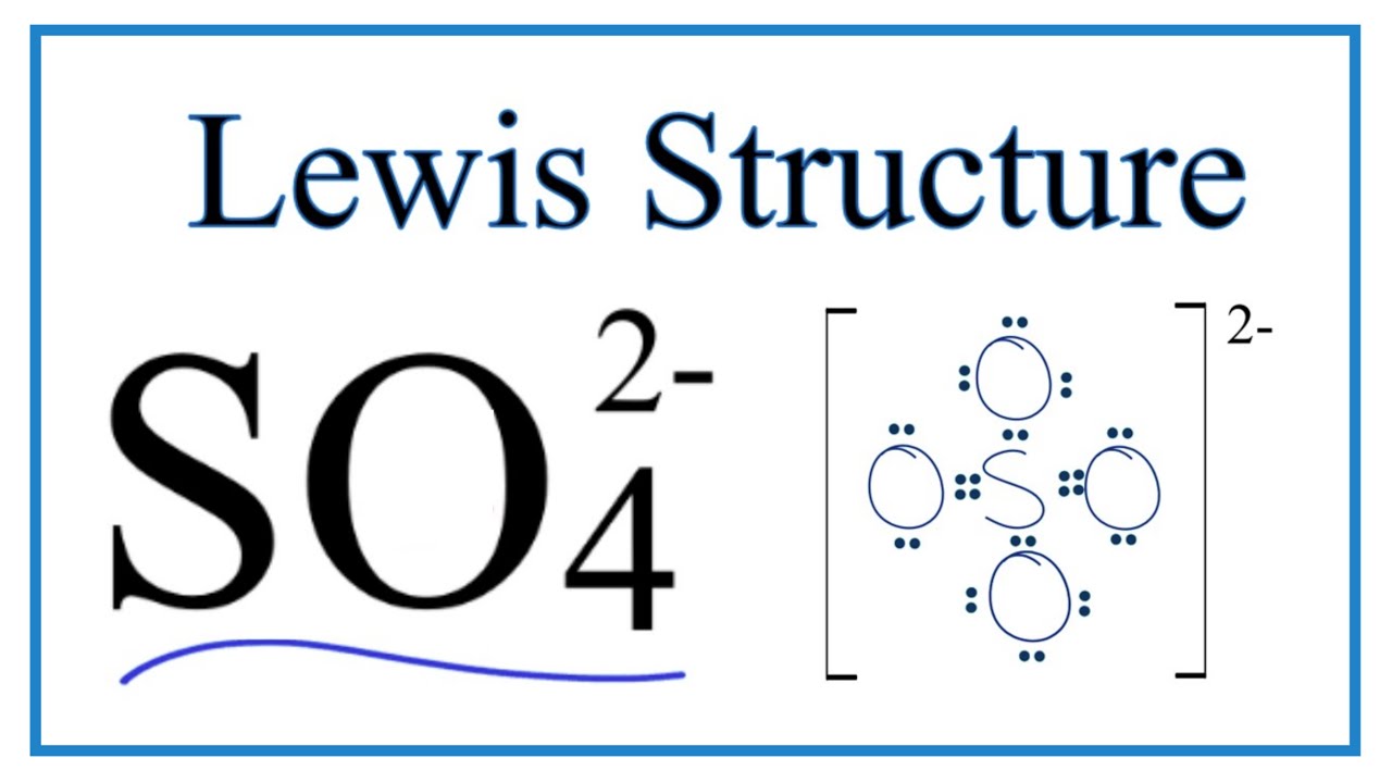 Lewis Structure of SO₄²⁻ Gallery 1