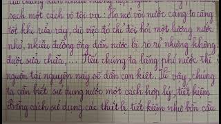 Tiết kiệm nước sạch - Hành động vì tương lai