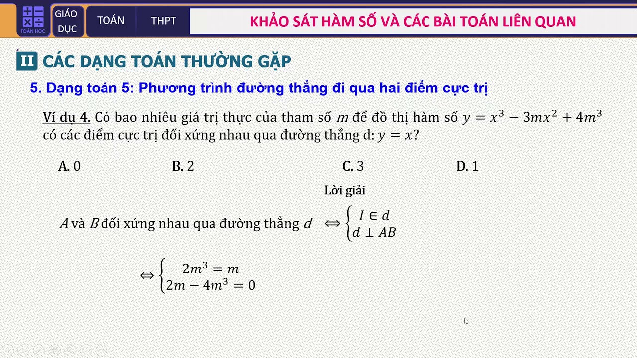 Đường thẳng đi qua 2 điểm cực trị Gallery 2