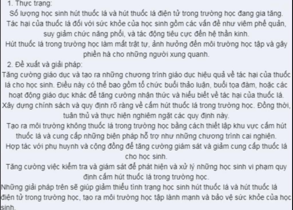 Thực trạng và giải pháp phòng chống tác hại thuốc lá