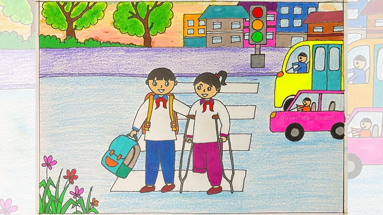 Em Hãy Vẽ Một Bức Tranh Mang Thông Điệp Yêu Thương Con Người Để Giới Thiệu Với Bạn Bè Và Thầy Cô Gallery 2