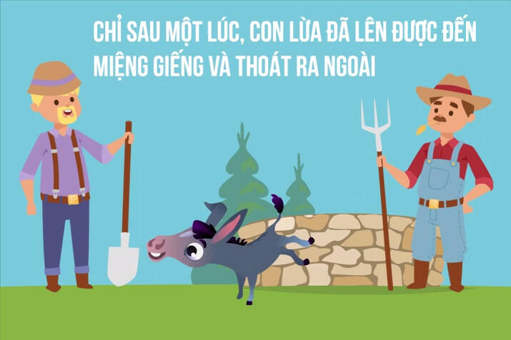 Bài học từ câu chuyện con lừa già và người nông dân