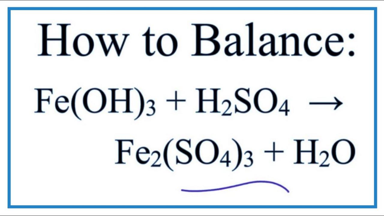 Phản ứng Fe(OH)3 + H2SO4