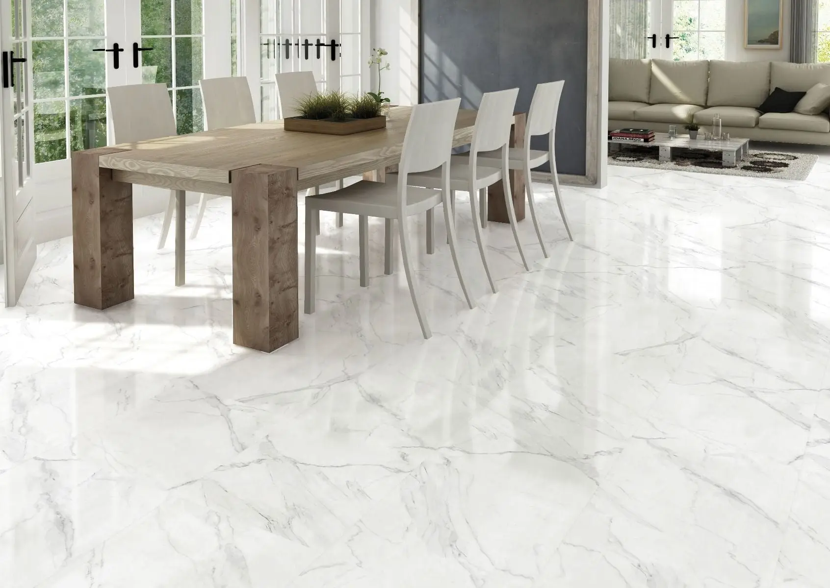 Gạch Vân Mây Trắng: Xu Hướng Trang Trí Nội Thất Sang Trọng