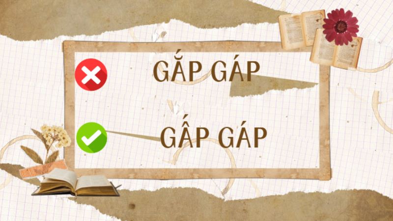 Gắp gáp hay gấp gáp?