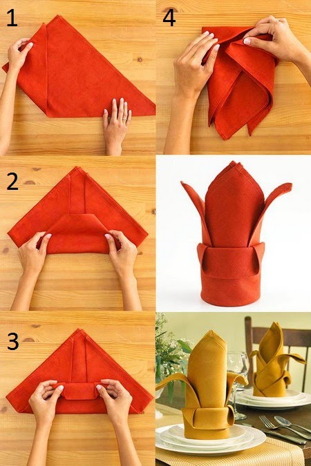 Gấp Khăn Búp Măng